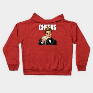 Leonardo Cheers Meme Kids Hoodie